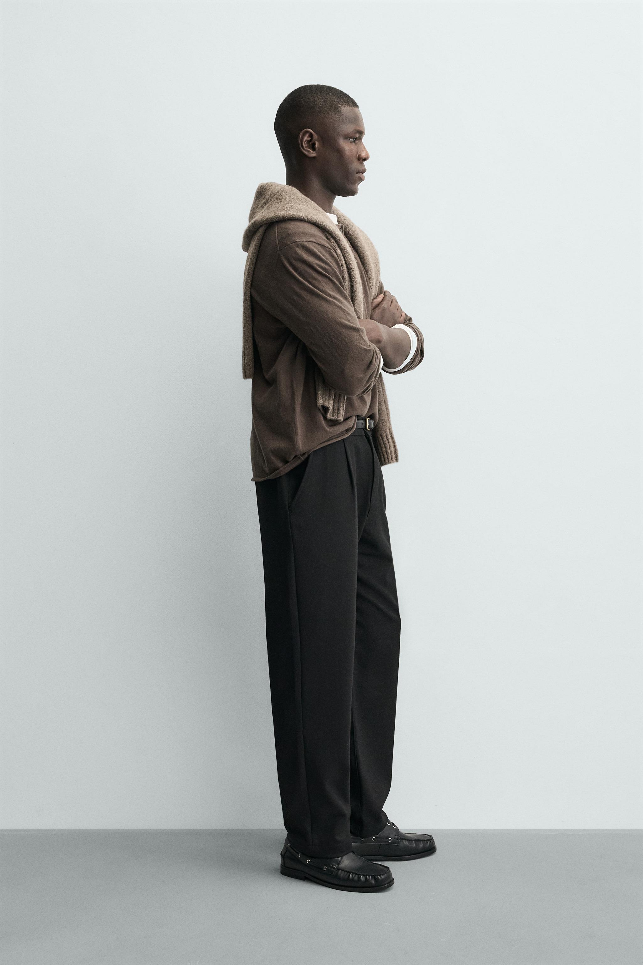 STRAIGHT FIT STRETCH PANTS